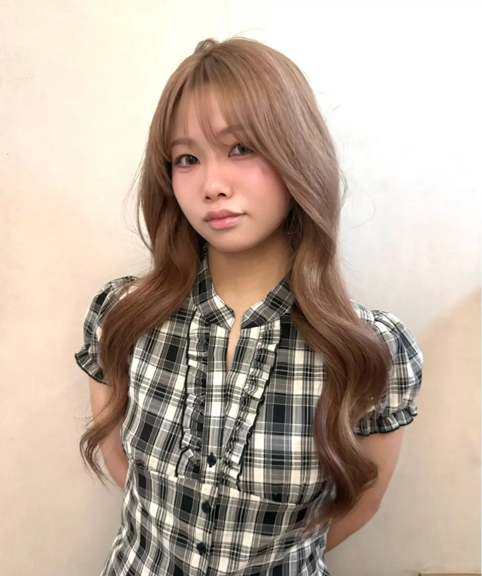ロング カラー ヘアカラー ハイトーン特化 /縮毛矯正/あかりのヘアスタイル