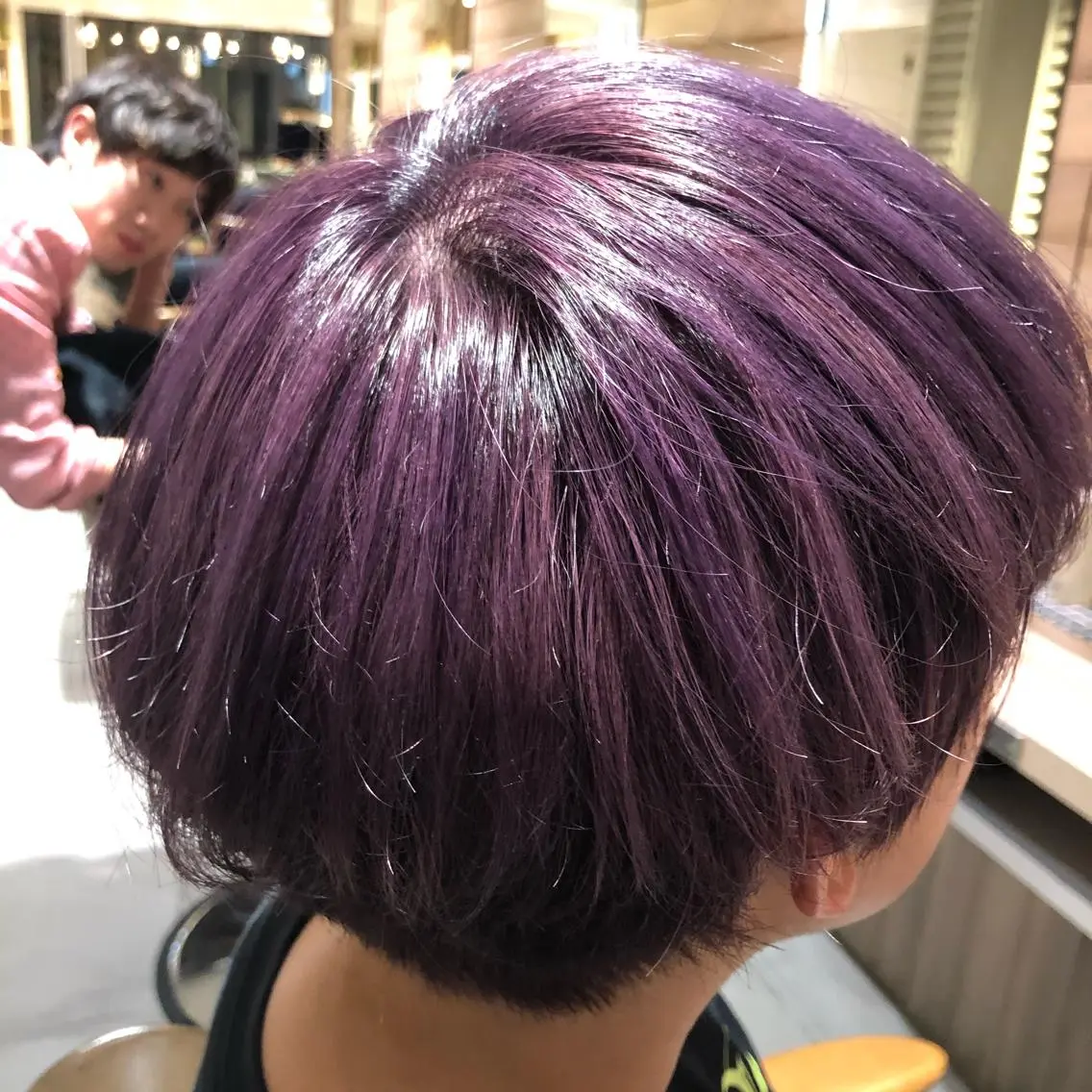 ショート カラー ブルーカラー ブルーバイオレット バイオレットカラー 川口髪質改善ウルトワ 🌈毛島健樹🌈のヘアスタイル