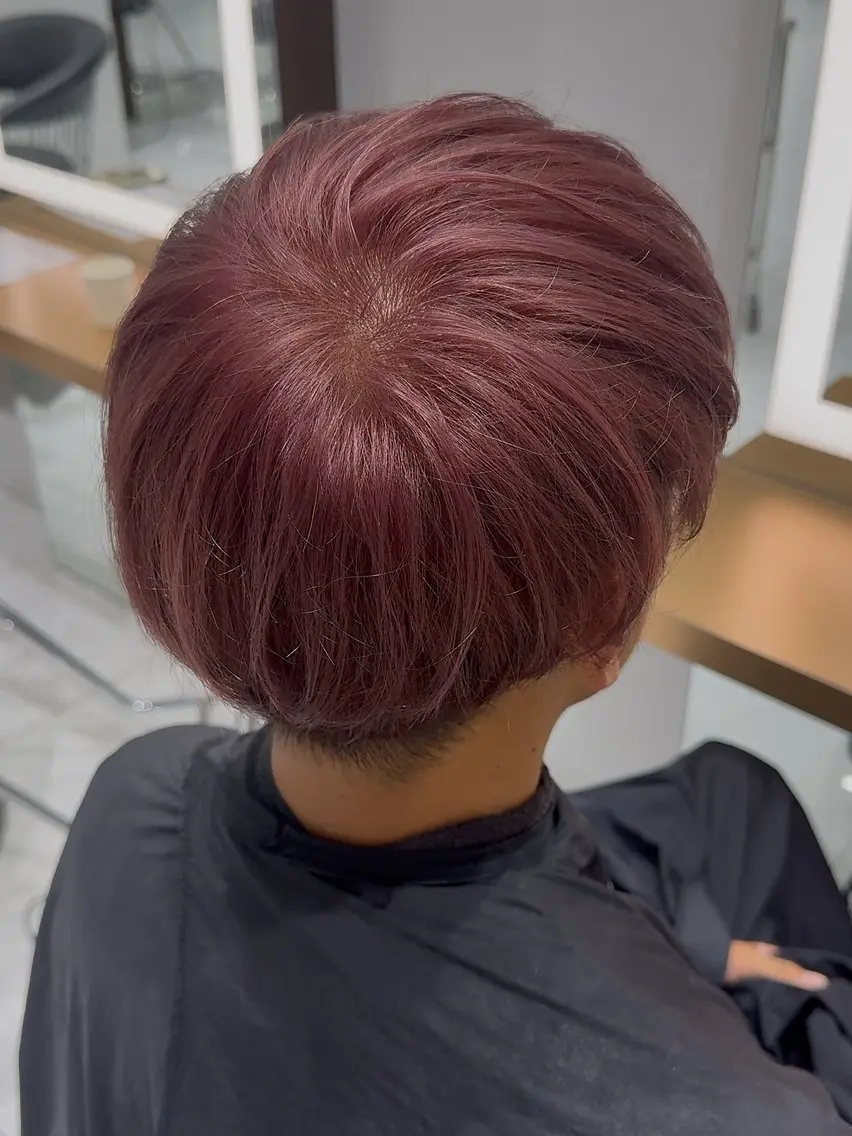 カラー ベージュカラー ピンクカラー ピンクベージュ ヘアカラー 渋谷ブリーチカラー/ デザインカラー/優希のヘアスタイル