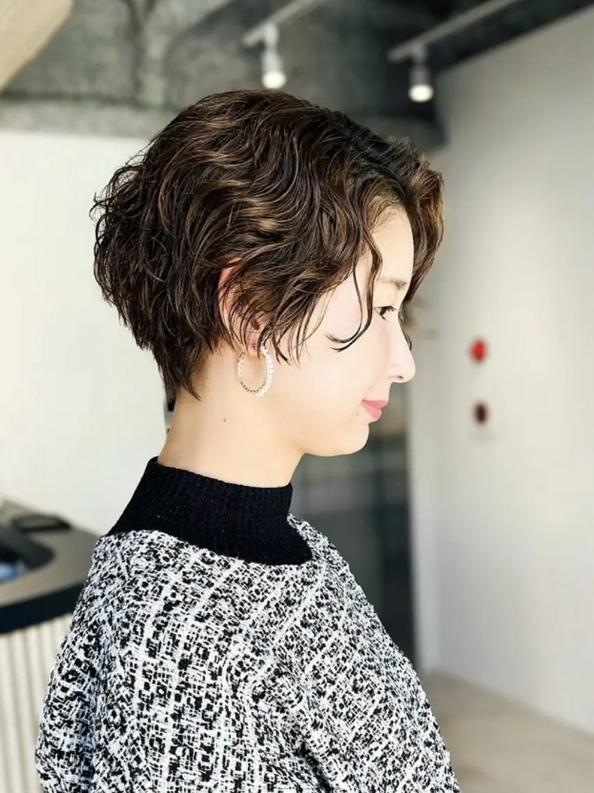 ショート ショートヘア SNSモニター募集！ くせ毛特化/大村のヘアスタイル