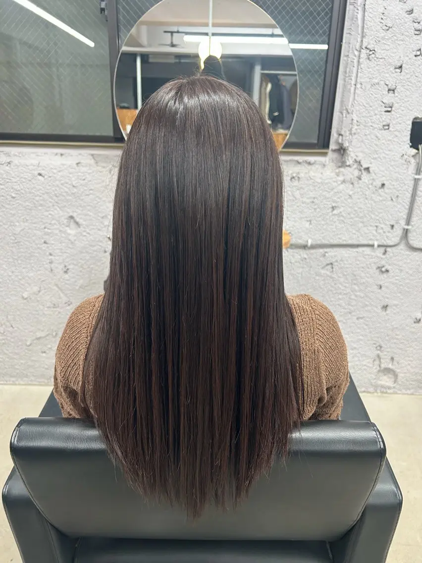 ロング カラー ブラウンカラー en 岩立朱栞🕊️のヘアスタイル