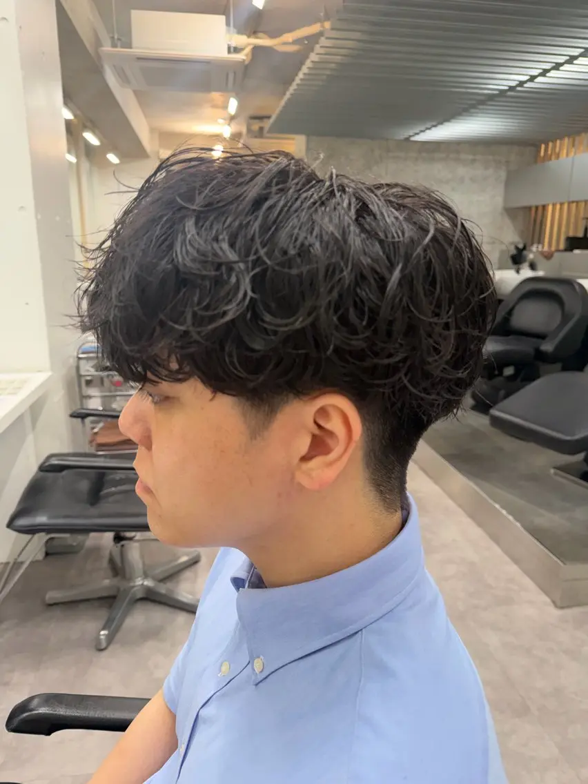 パーマ メンズ メンズパーマ シャドーパーマ カット パーマ トリートメント fifth /田中 大雅のヘアスタイル