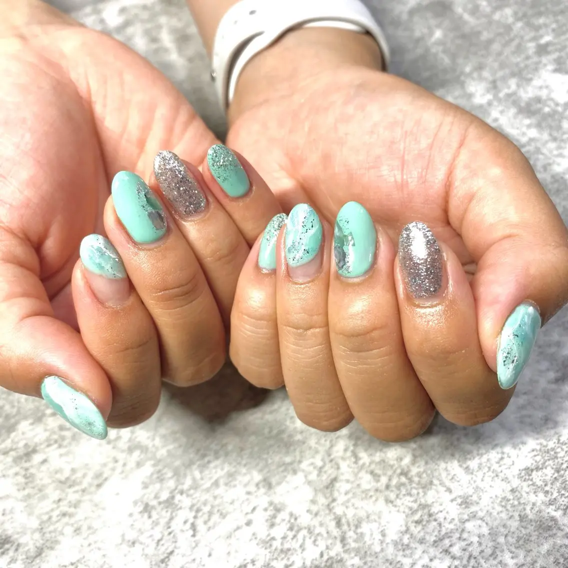 ネイル 大理石ネイル(マーブル) ハンドネイル ★Rinail... .のネイルデザイン