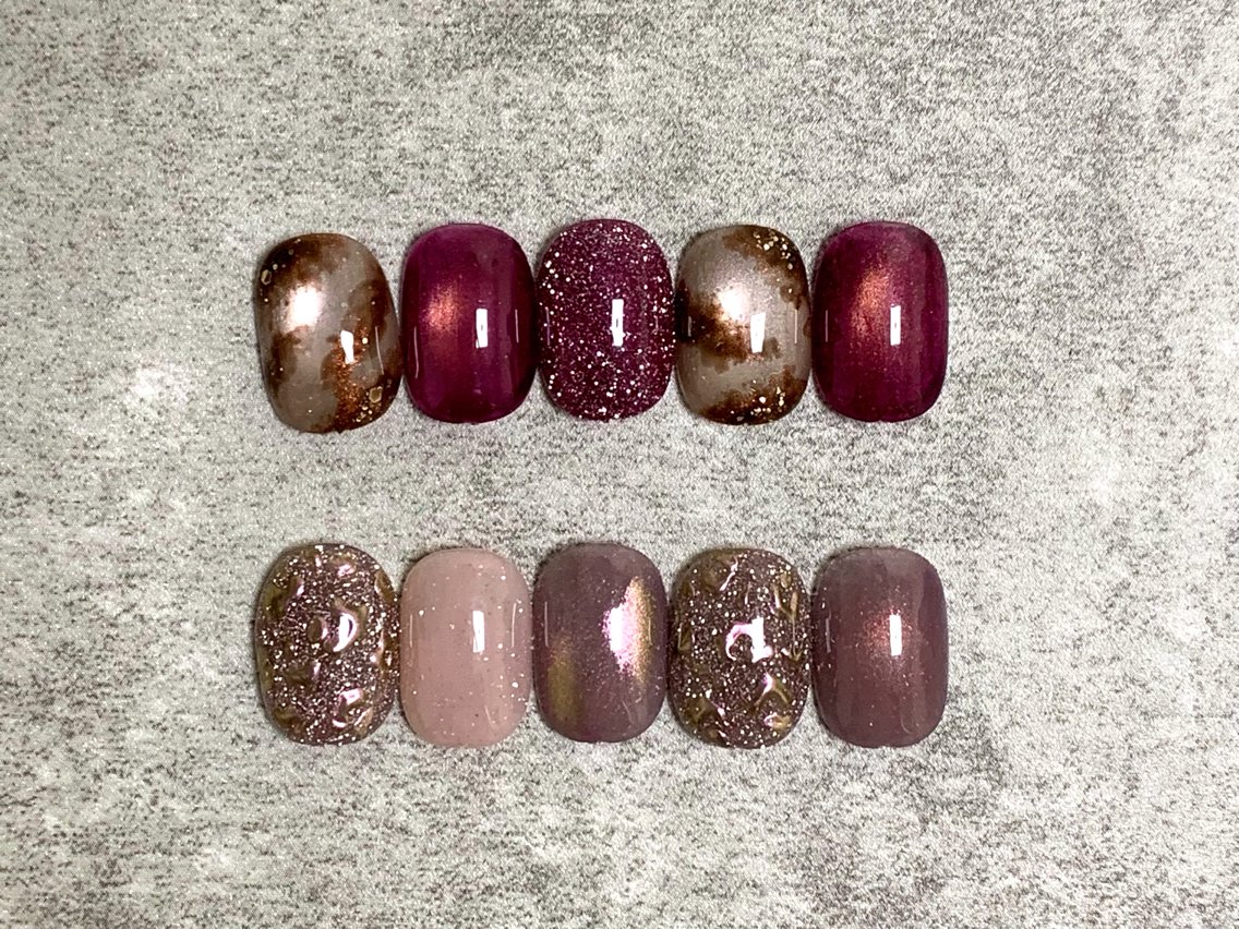 ネイル 持ち込み オフィスネイル スカルプネイル ハンドネイル salon AZ NANAのネイルデザイン