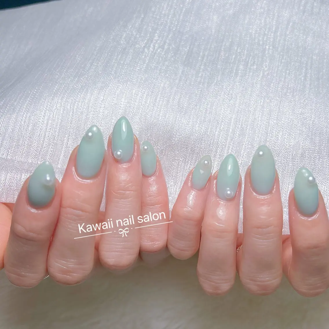 ネイル チークネイル ドット フットネイル フレンチネイル 韓国ネイル Kawaii _Nailのネイルデザイン
