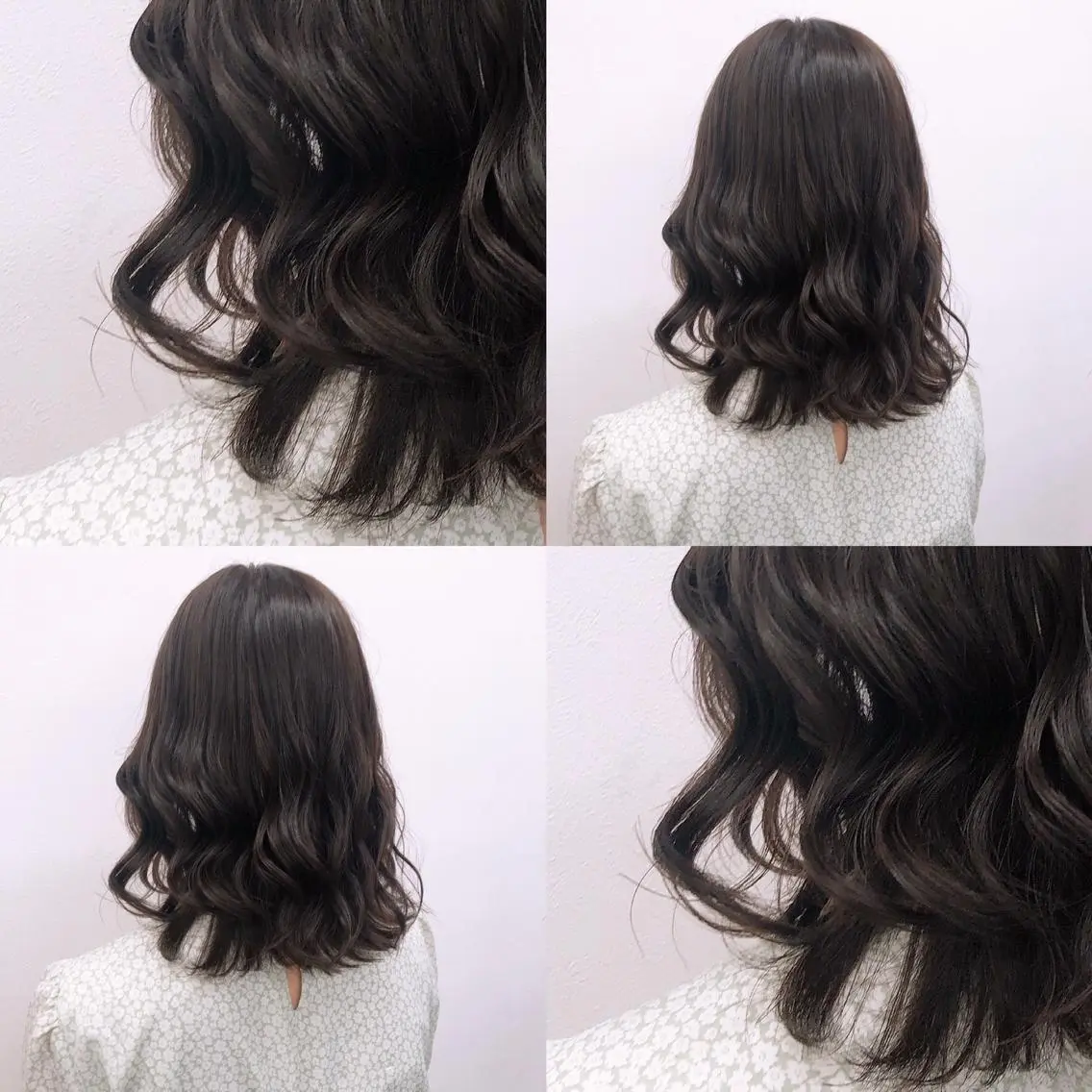 セミロング カラー パーマ ヘアアレンジ メンズ キッズ ネイル マツエク・マツパ 上品＆韓国風 🥀海心🥀のヘアスタイル