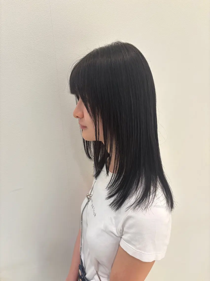 セミロング レイヤーカット トリートメント カット トリートメント 中村 日向大のヘアスタイル