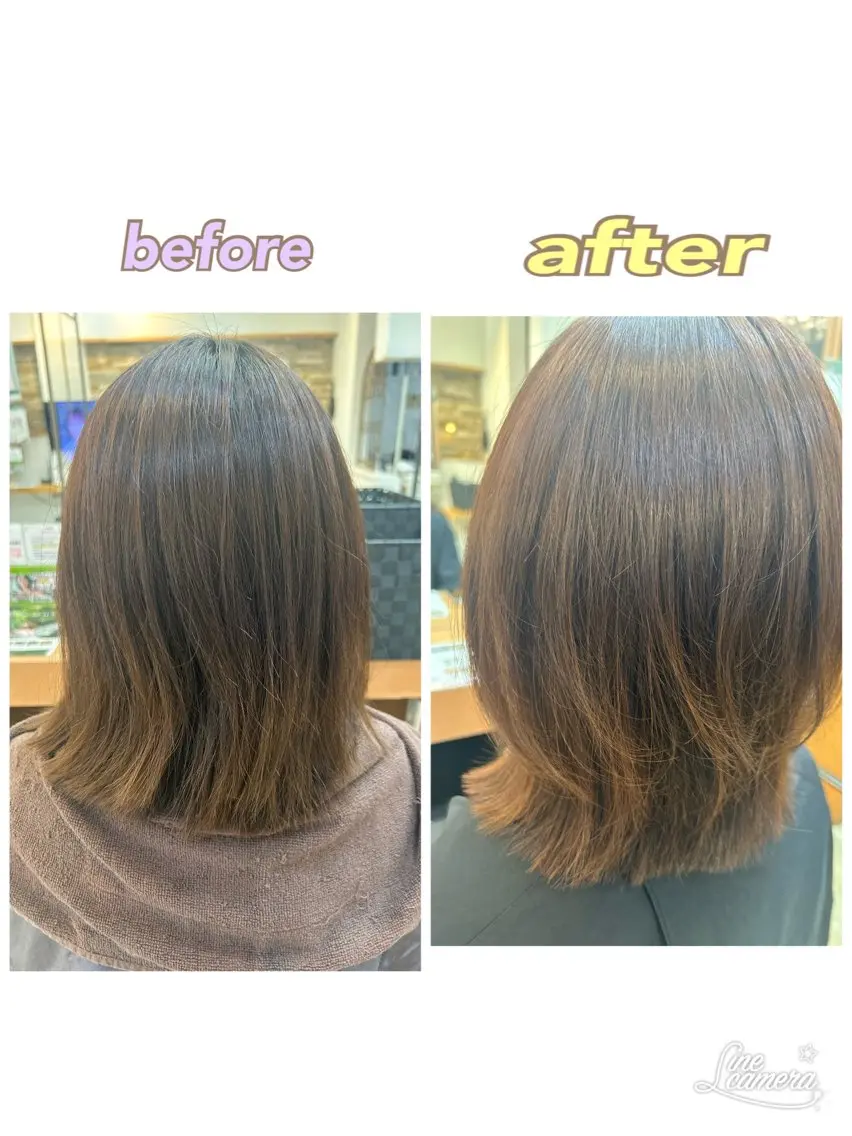 ミディアム レイヤーカット 櫻井 千穂のヘアスタイル