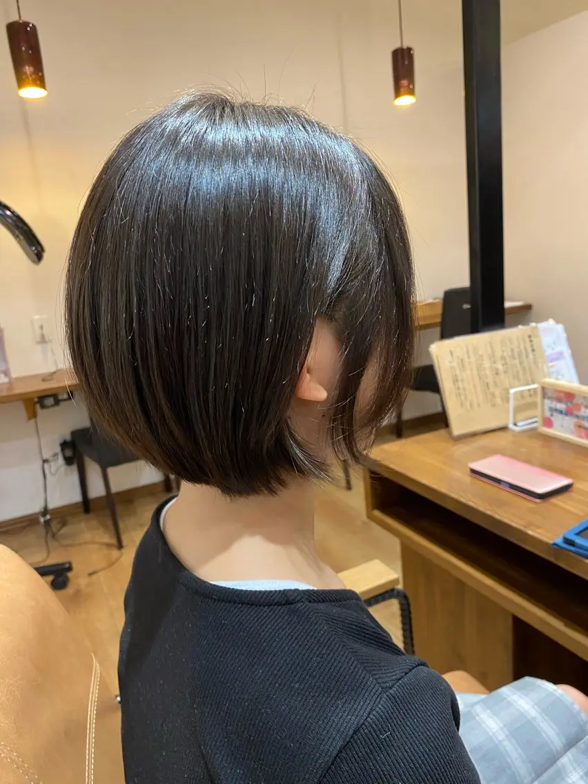 ショート ショートボブ ボブ ショートヘア カット トリートメント 暖色系カラー まおのヘアスタイル