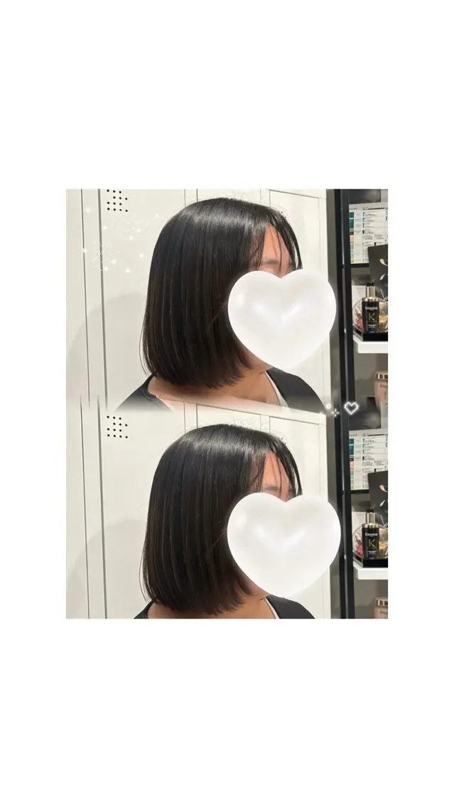 ショート ボブレイヤー ボブ レイヤーカット カット トリートメント 艶カラー/オリーブ ボブ/miyuu🥣のヘアスタイル