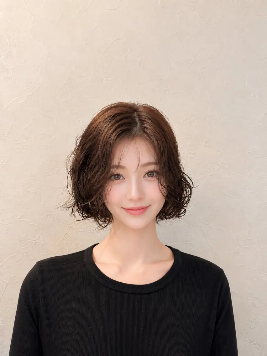 ショート カット パーマ トリートメント 髪質改善🫧 Natsumiのヘアスタイル