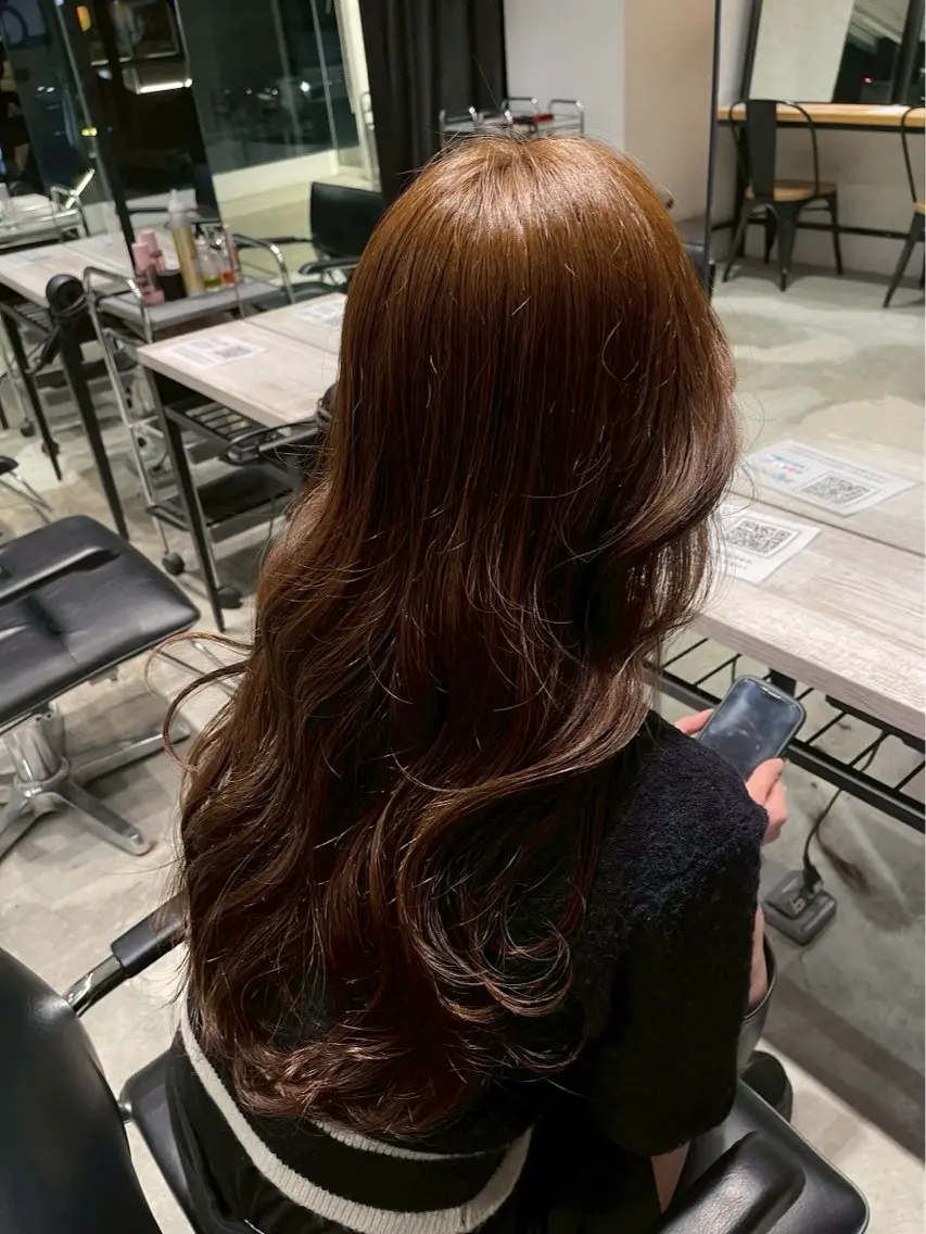 セミロング カラー カット ヘアカラー トリートメント ヘッドスパ 傷ませないカラー ✨髪質改善✨レオンのヘアスタイル