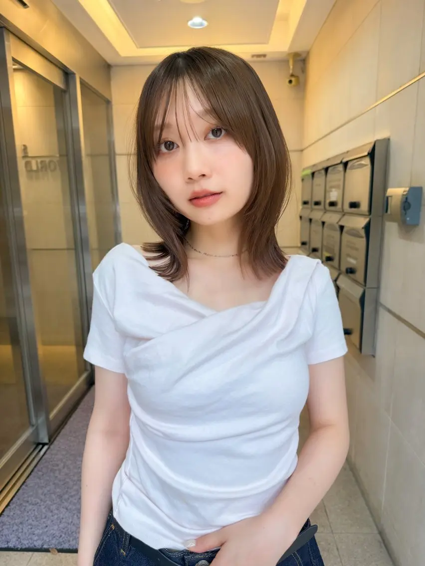 ミディアム カラー カット ヘアカラー トリートメント 🪐レイヤー/艶 カラー/加野彩果🪐のヘアスタイル