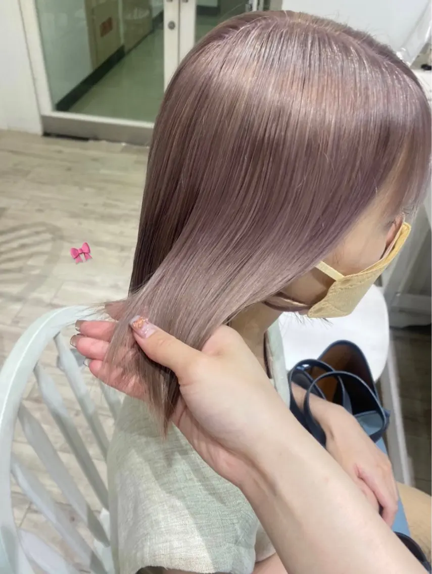 🤍トリプルカラー 🤍（ケアブリーチ2回+イルミナカラー）ハイトーンにされたい方におすすめ🪄7種トリートメント付きの写真
