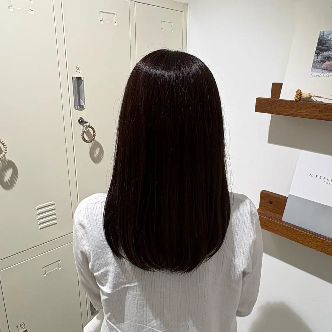 カラー ラベンダーカラー 藤波 愛佳のヘアスタイル