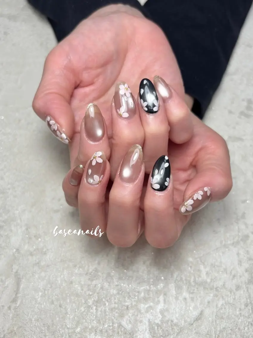 ネイル アートネイル 枚方 Basea nails Minaのネイルデザイン