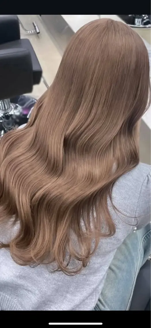 ロング カラー ヘアカラー ❤️【暖色カラー】/ HARUKA🍒❤️のヘアスタイル