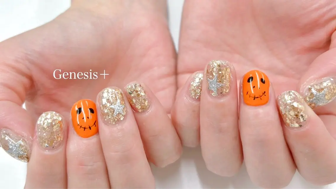 ネイル ハロウィン Genesis Plus大津京店のマツエク・マツパデザイン