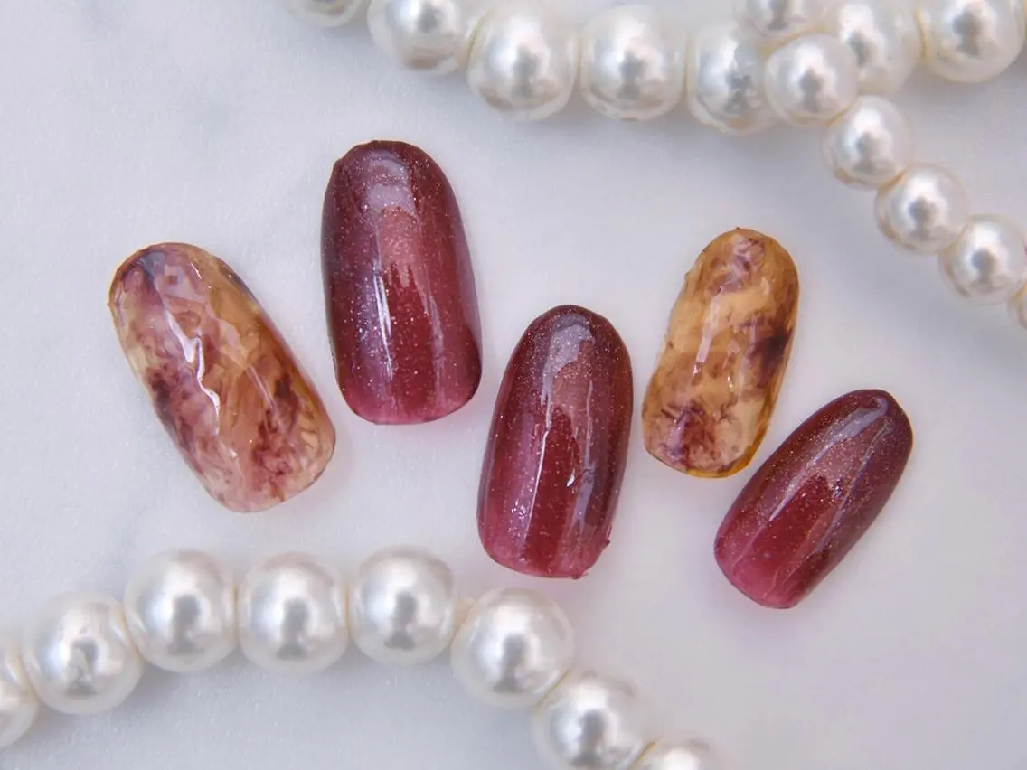 ネイル 桜ネイル 長さ出し フットネイル スカルプネイル 💗🪽Tiary Nail🪽💗のネイルデザイン