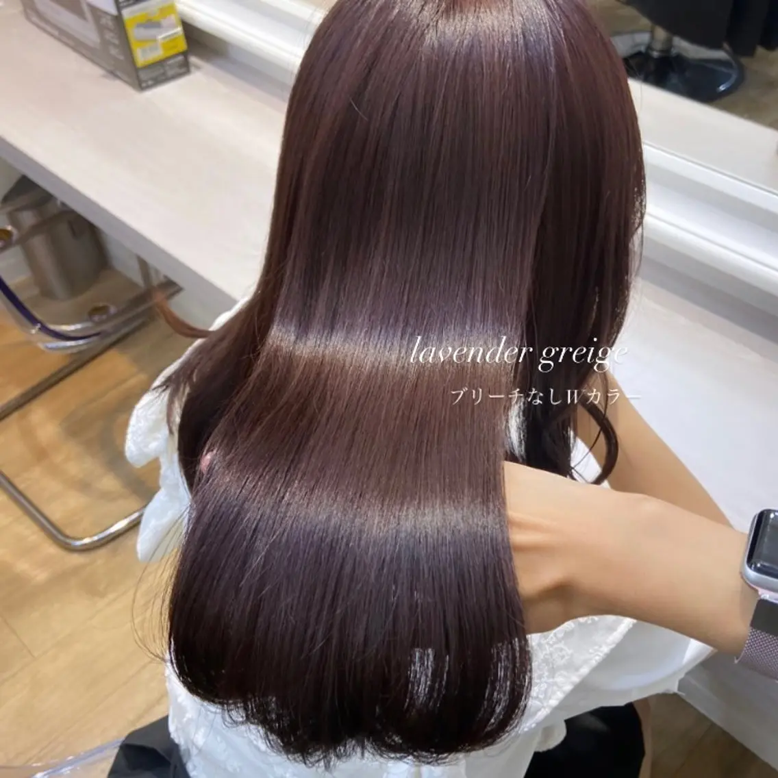 ミディアム カラー ベージュカラー ブリーチ ケアブリーチ 透明感カラー ダブルカラー mai 🎀 / 梅田美容室のヘアスタイル