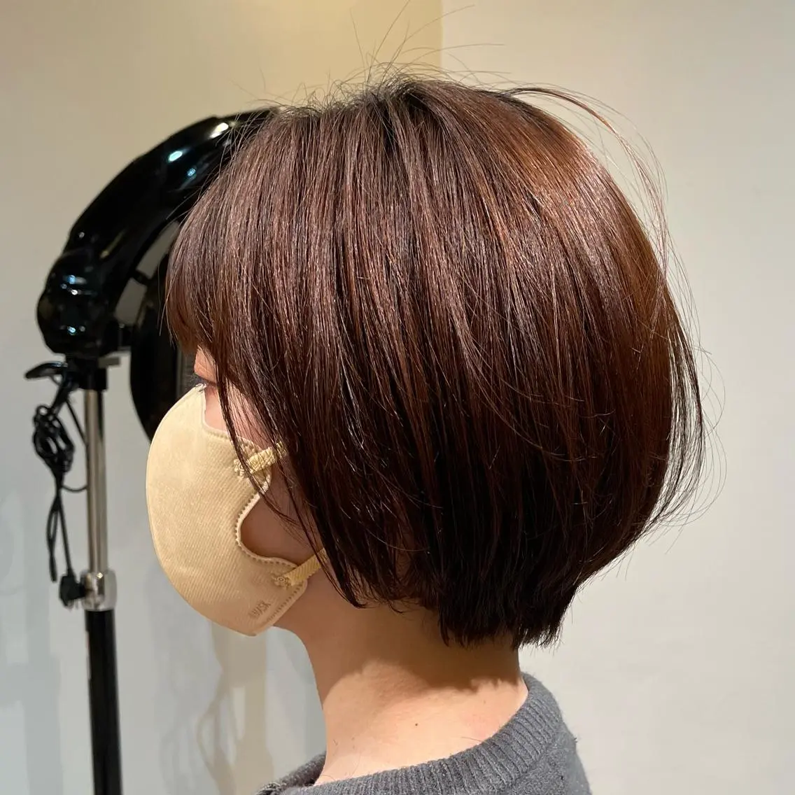 ショート カラー ショートボブ ハンサムショート アクアカラー アッシュ アッシュグレー navile原宿 yumaのヘアスタイル