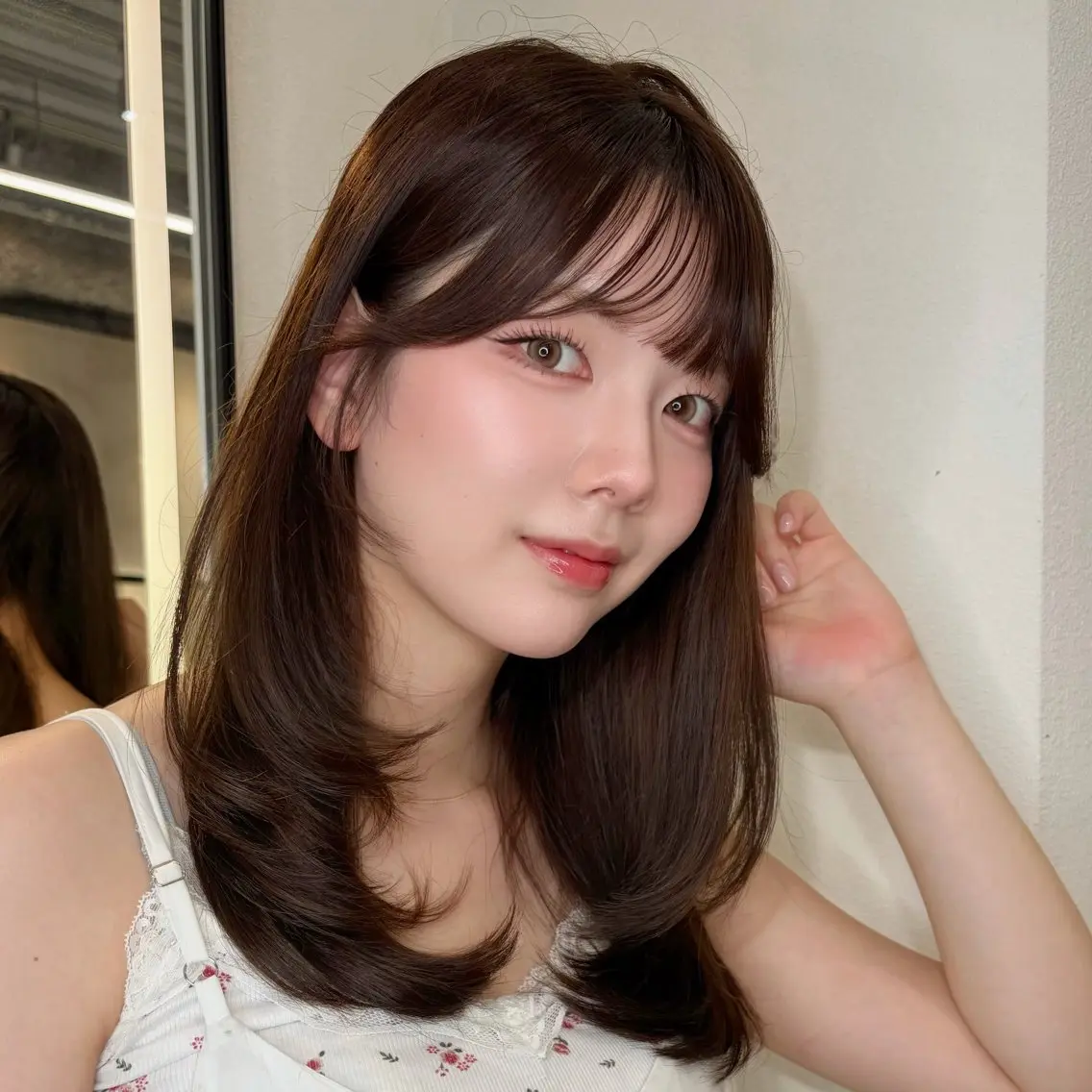 セミロング 浦和　美髪✨ 縮毛矯正💎ジュエリのヘアスタイル