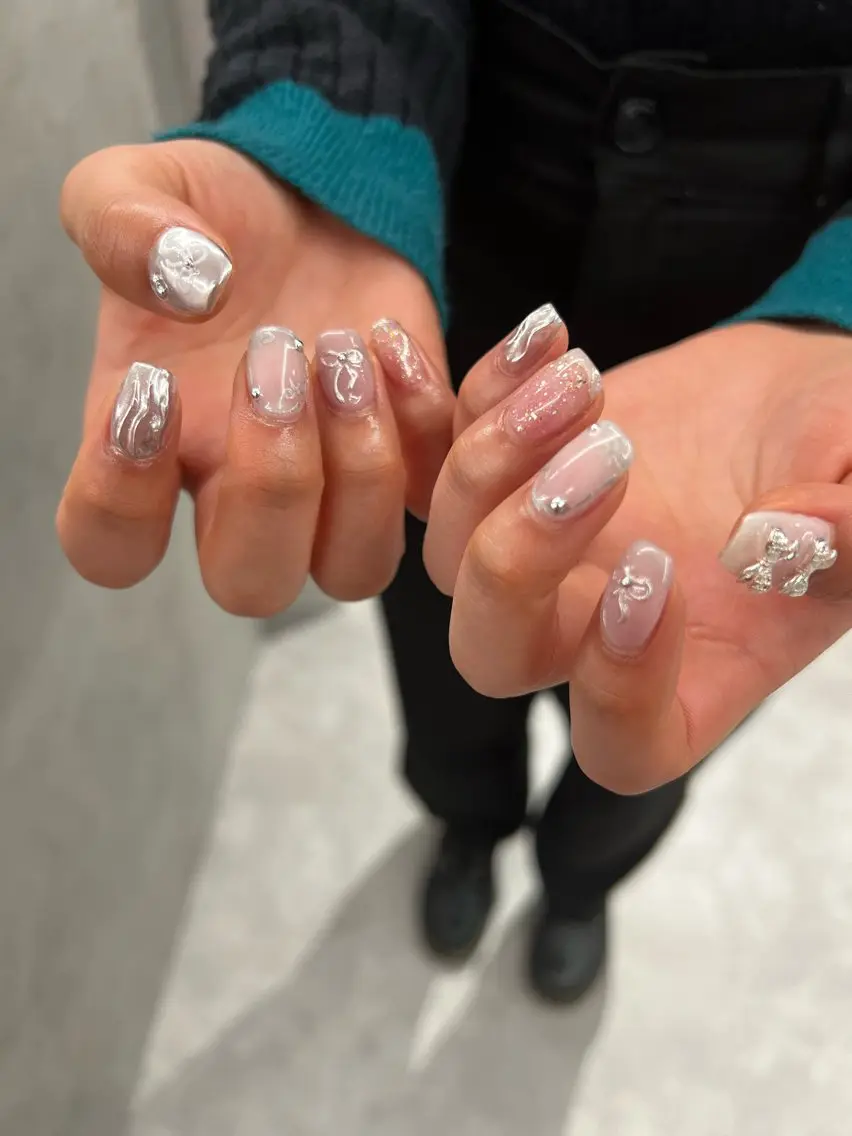 ネイル ジェルネイル 韓国ネイル ニュアンスネイル パラジェル パステルネイル ハンドネイル ハンドケア Bana_ Nailのネイルデザイン