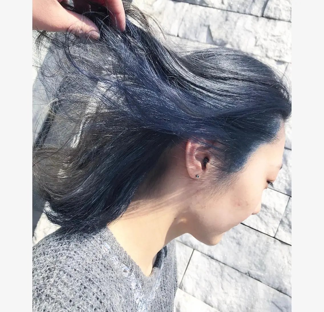 ミディアム カラー 【育休中】EARTH 荒井店HARUNAのヘアスタイル