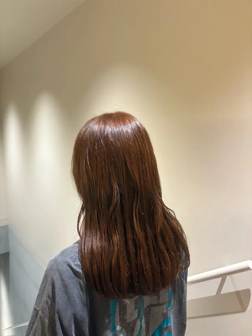 セミロング カット ヘアカラー トリートメント 北尾 斗唯のヘアスタイル