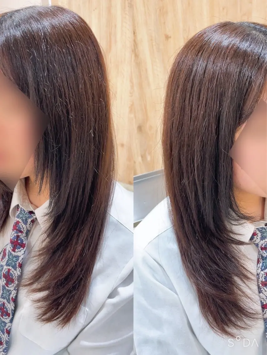 ロング カット 山本 真緒のヘアスタイル