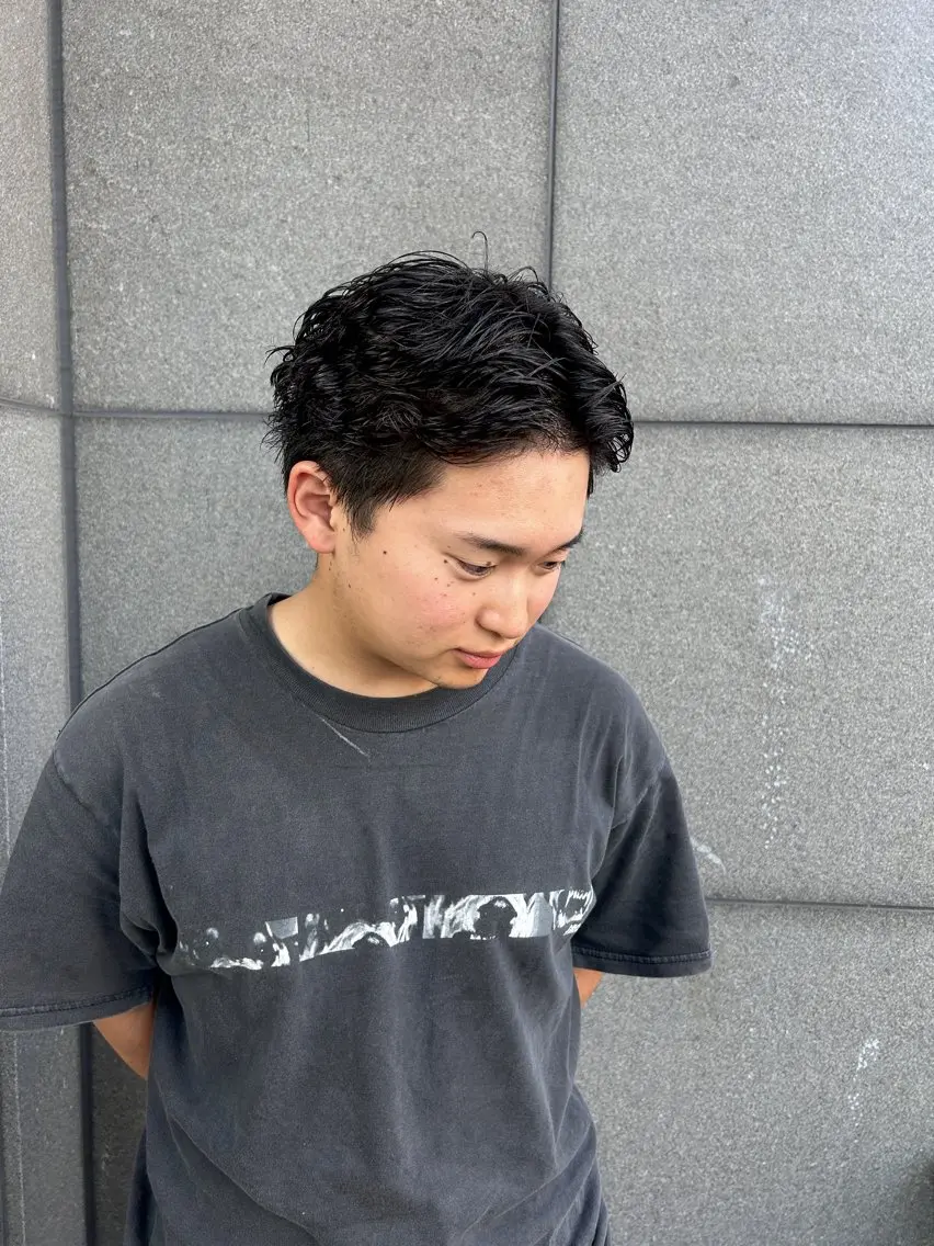 パーマ メンズ メンズパーマ 阪田 真奈未のヘアスタイル