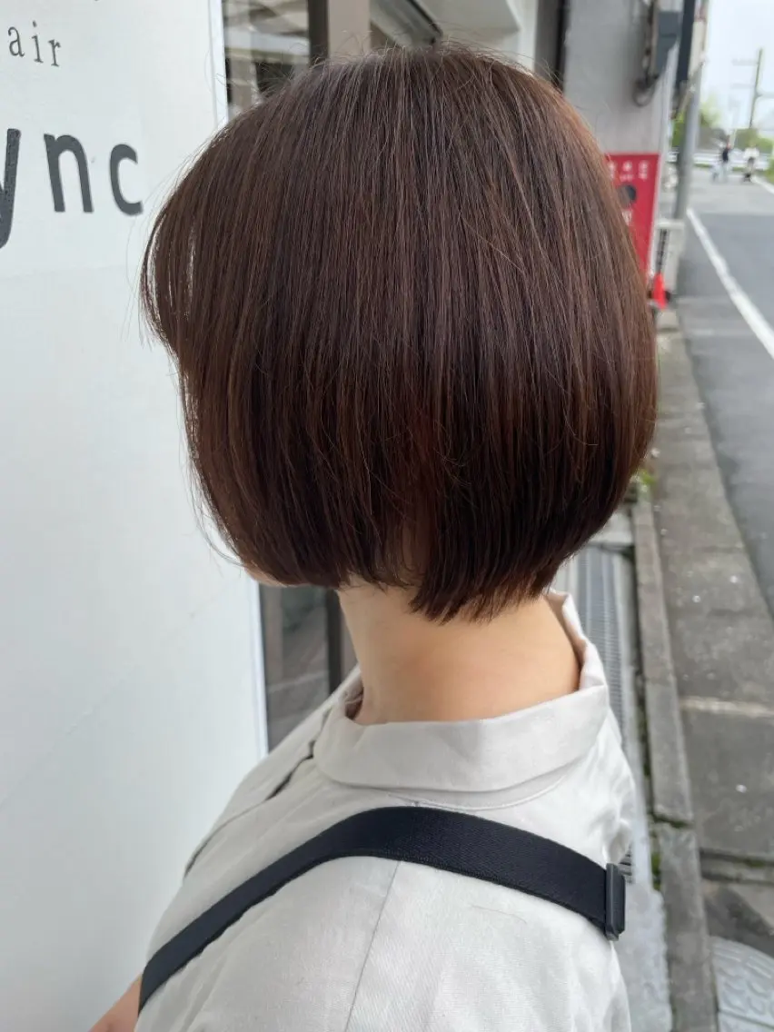 ショート カラー ブラウンカラー 透明感カラー 木・日曜日限定⭐️ 透明感カラー　まほのヘアスタイル