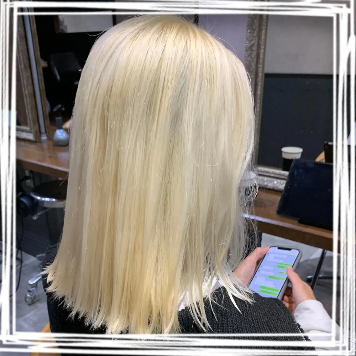 ミディアム カラー enx天王町店 伊藤 愛央のヘアスタイル