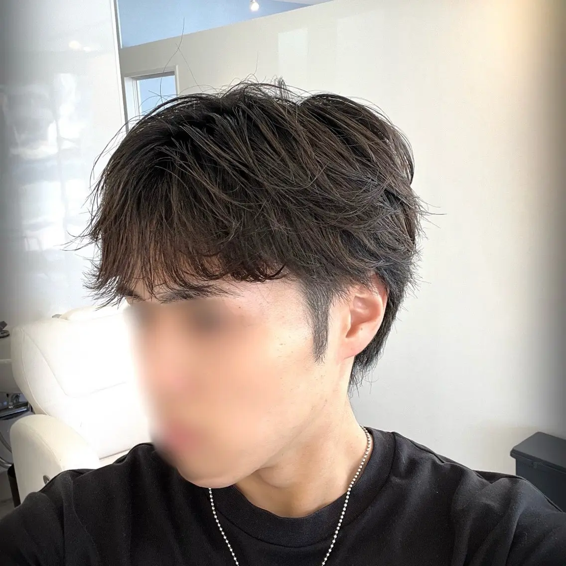 ミディアム パーマ メンズ カット パーマ 坂井竜也 | 新大宮メンズ特化のヘアスタイル