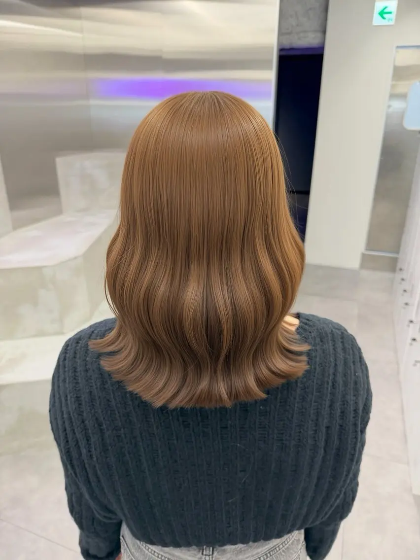 ミディアム カラー ヘアカラー 🧸🎀ブリーチ ‪栄🎀🧸かのんのヘアスタイル