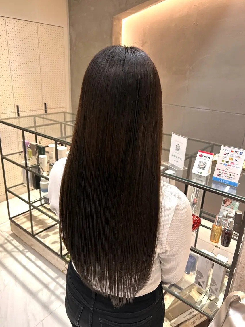 ロング 縮毛矯正 縮毛矯正 さ きのヘアスタイル