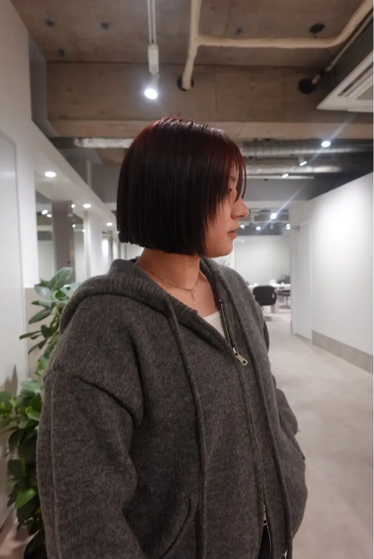 Cut +one color + 2step treatmentの写真