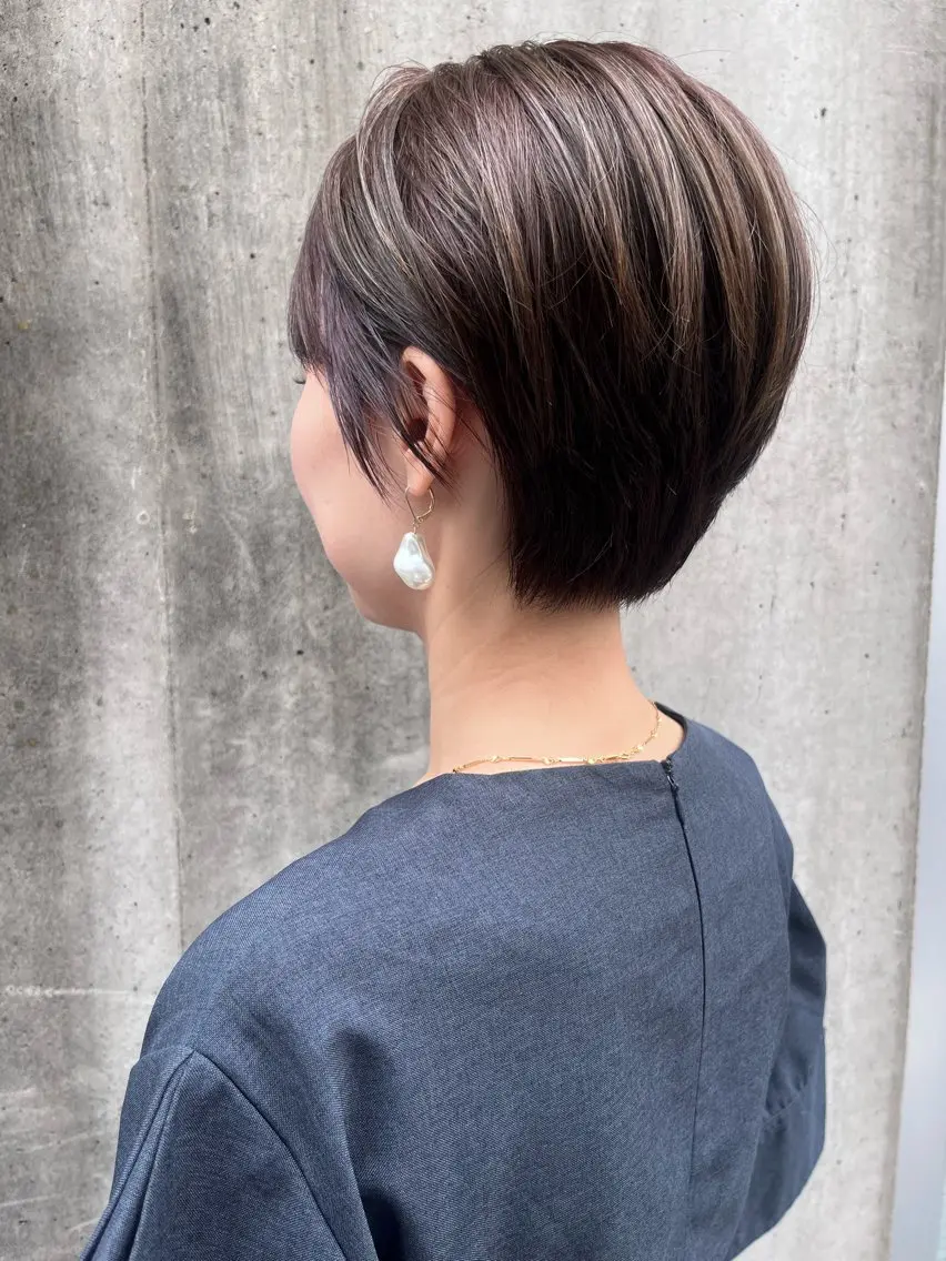 ショート カラー デザインカラー Nakano Hajimeのヘアスタイル