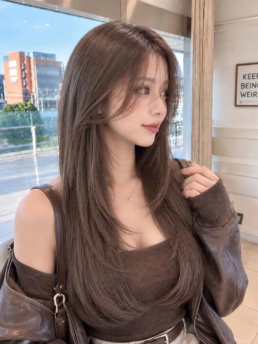 ロング カラー カット ヘアカラー トリートメント 金子 直樹のヘアスタイル