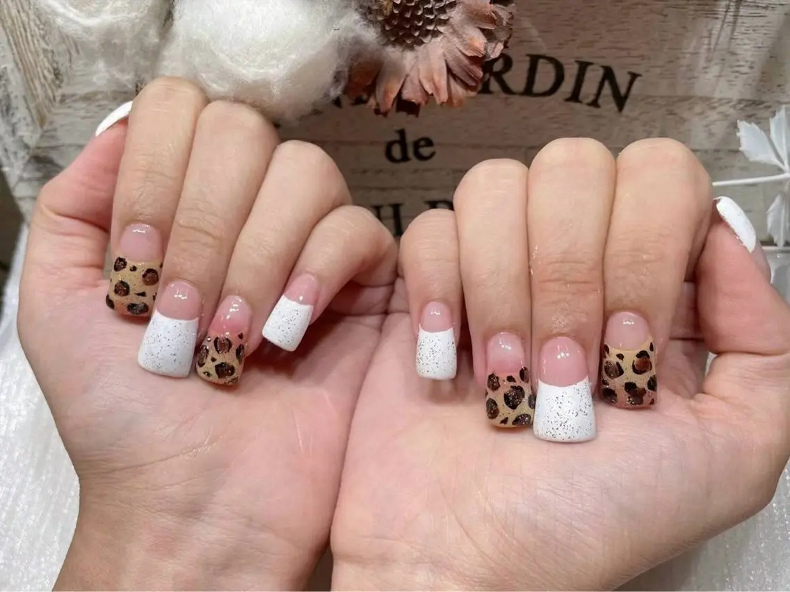 ネイル アニマル柄 アートネイル フラワーネイル フットネイル ジェルネイル Babarla nailのネイルデザイン