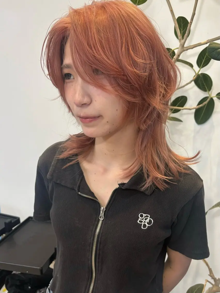 ミディアム カラー ヘアアレンジ ヘアカラー トリートメント 🫧ボブレイヤー 🩰/渡邉日向🕊のヘアスタイル