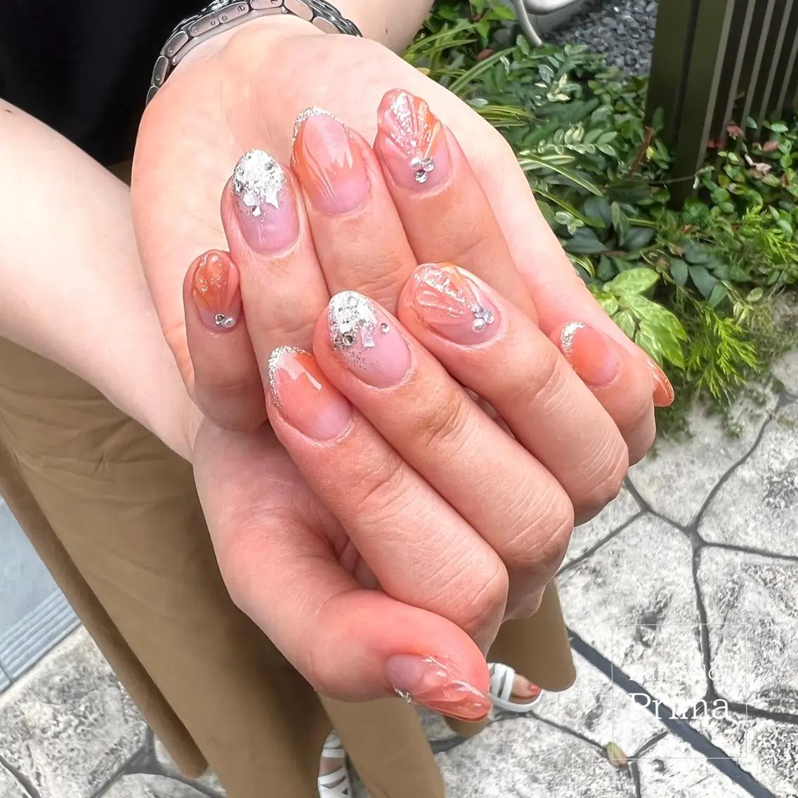 ミディアム ネイル SalonPrima 西院Nail&Eyeのネイルデザイン