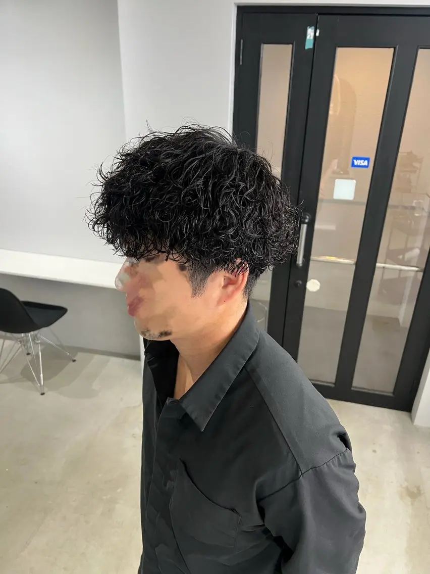 パーマ メンズ カット パーマ 藤澤 めぐのヘアスタイル
