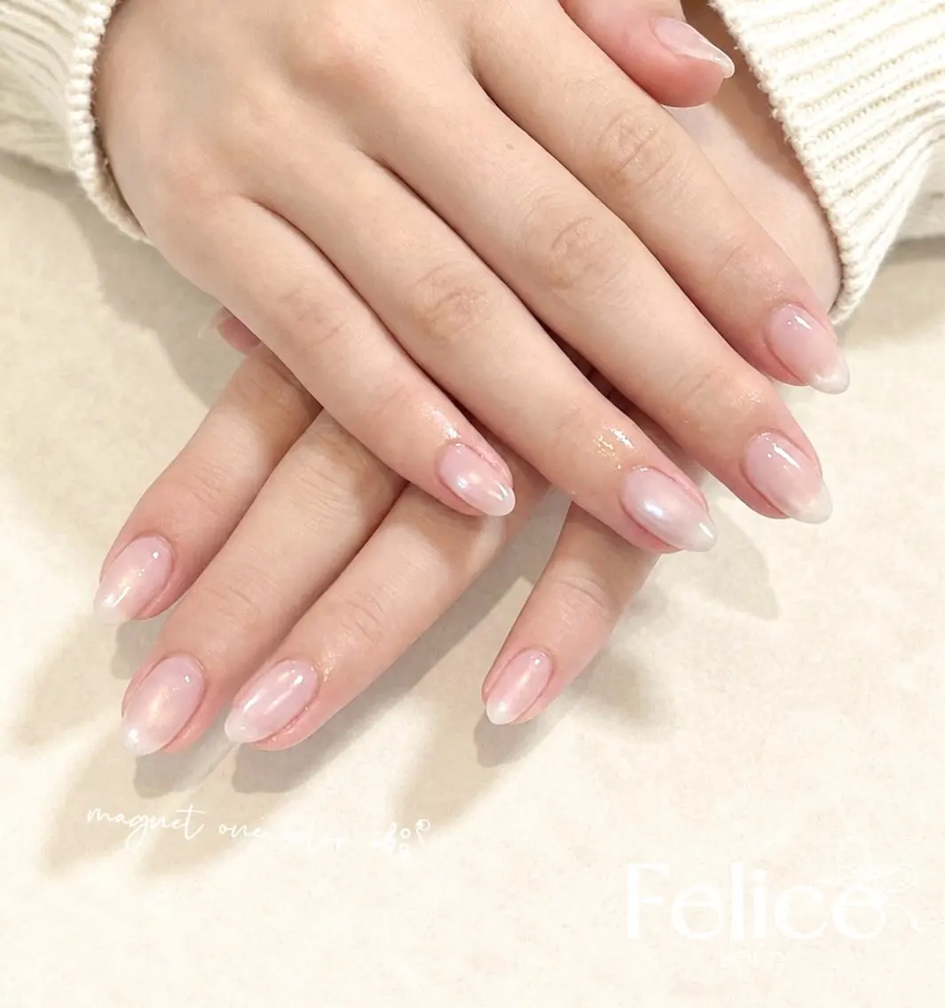ネイル マグネットネイル オフィスネイル ハンドネイル MIREI Felice大宮西口のネイルデザイン