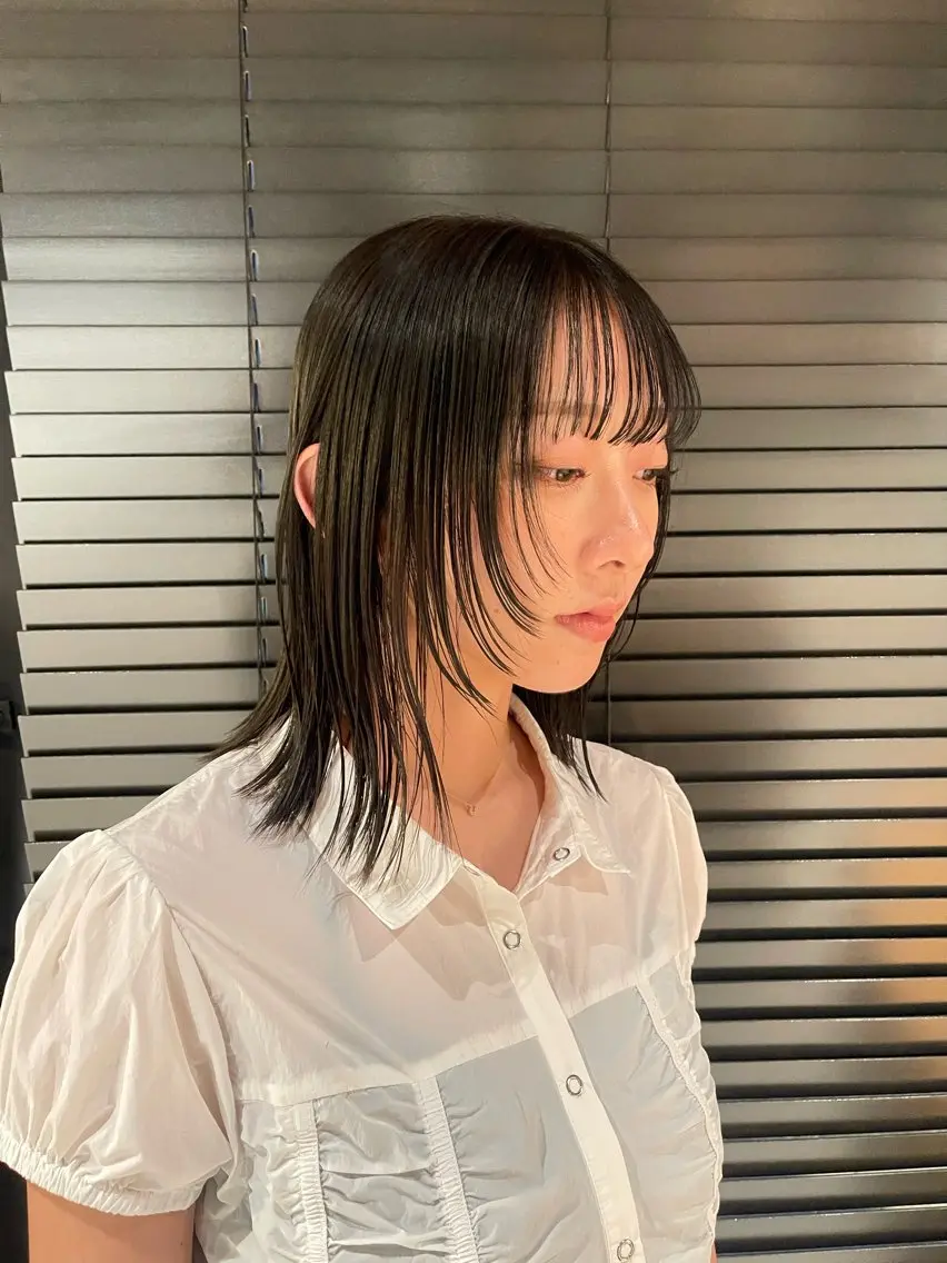 ミディアム rin 🖤〈大宮〉のヘアスタイル