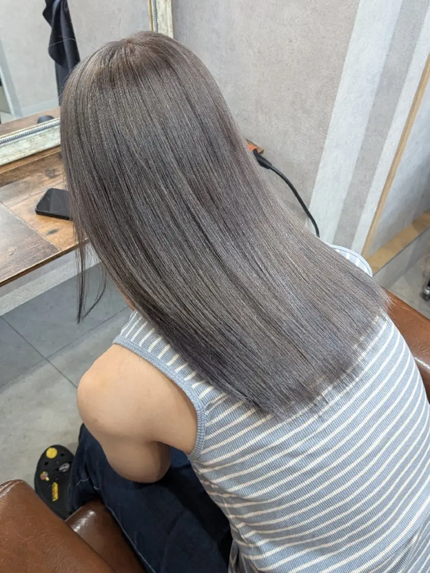 セミロング カット ヘアカラー トリートメント 🍀【脱芋】 tomoha🍀のヘアスタイル