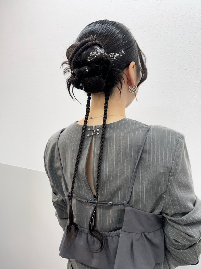 ロング ヘアアレンジ ヘアセット 薄田 珠美のヘアスタイル