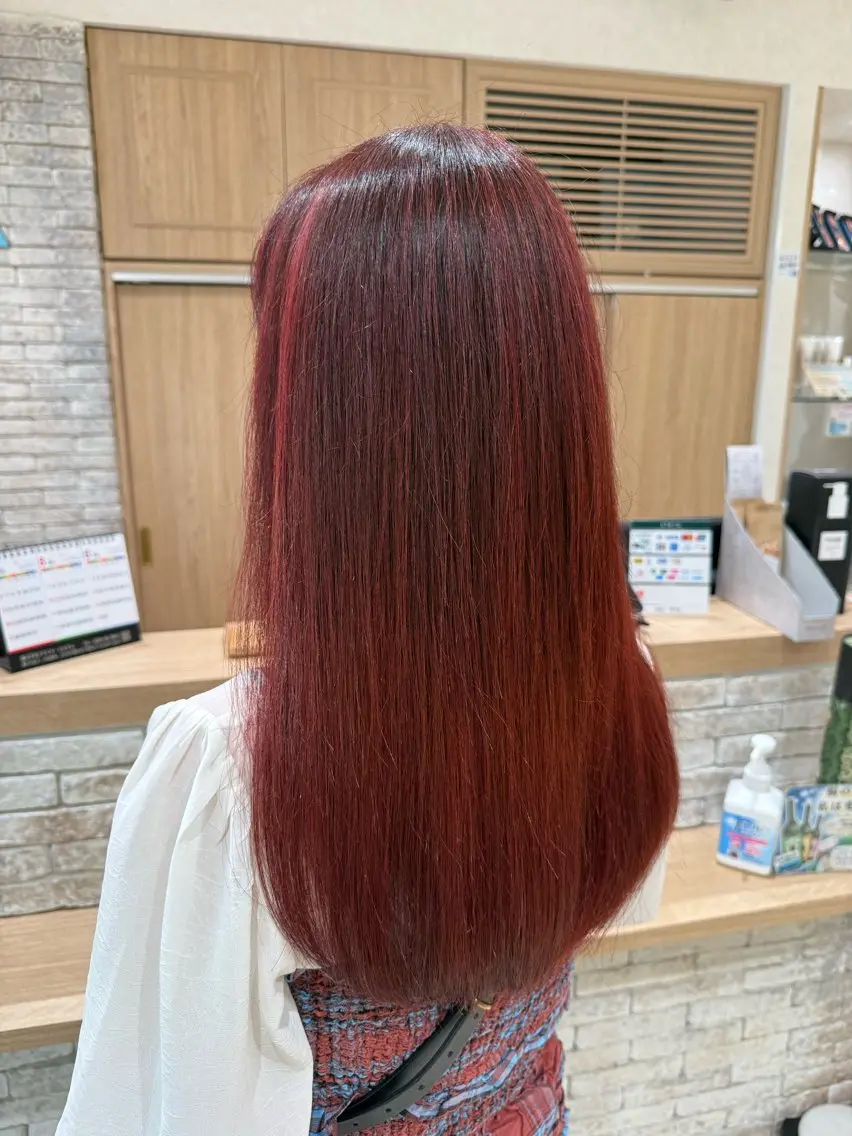ロング ヘアカラー 🎀暖色カラー/ エクステ🎀遥🎀のヘアスタイル