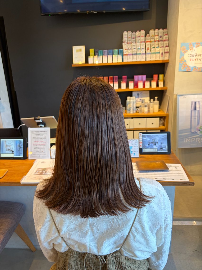 ロング カラー ベージュカラー ブラウンカラー ブラウンベージュ 透明感カラー ラベンダーカラー ヘアカラー momoka オリーブ/ベージュのヘアスタイル