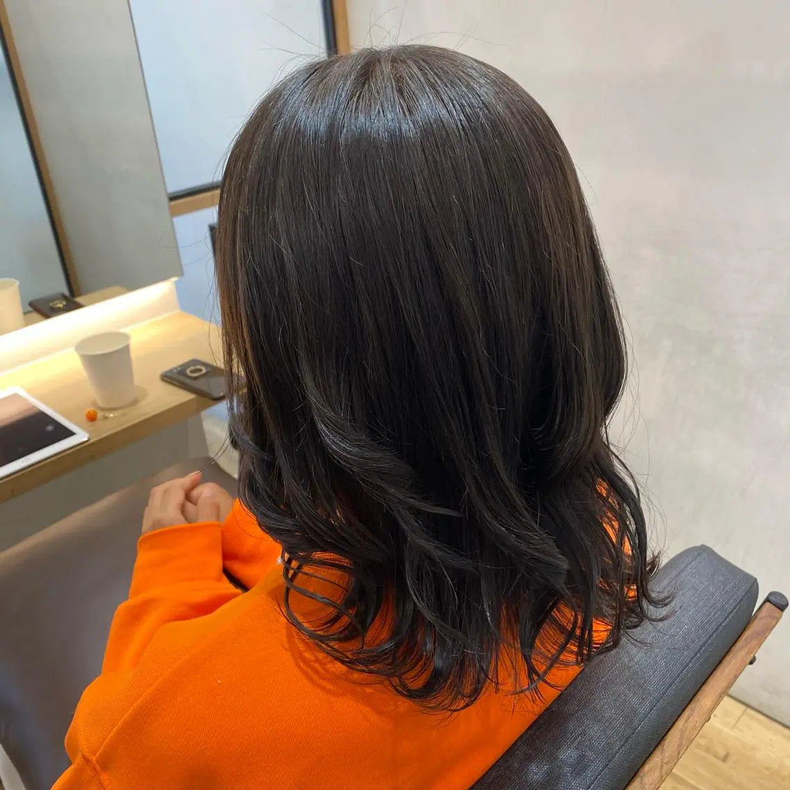 ミディアム カラー ついざき はるかのヘアスタイル
